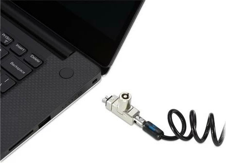 Kabllo sigurie për laptop Kensington ClickSafe 2.0 N17 Slim me çelës, 1.8m, zi/argjendtë