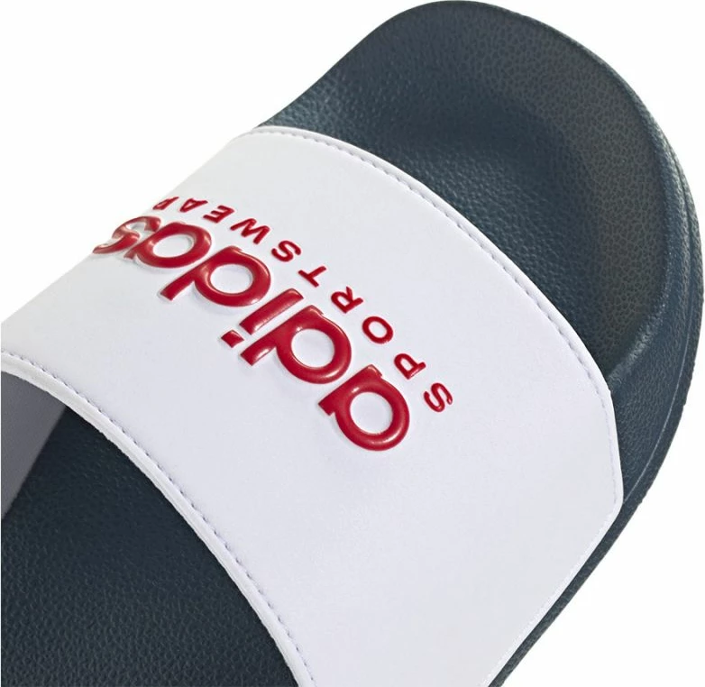 Flip-flops për meshkuj adidas, të bardha dhe blu e errët