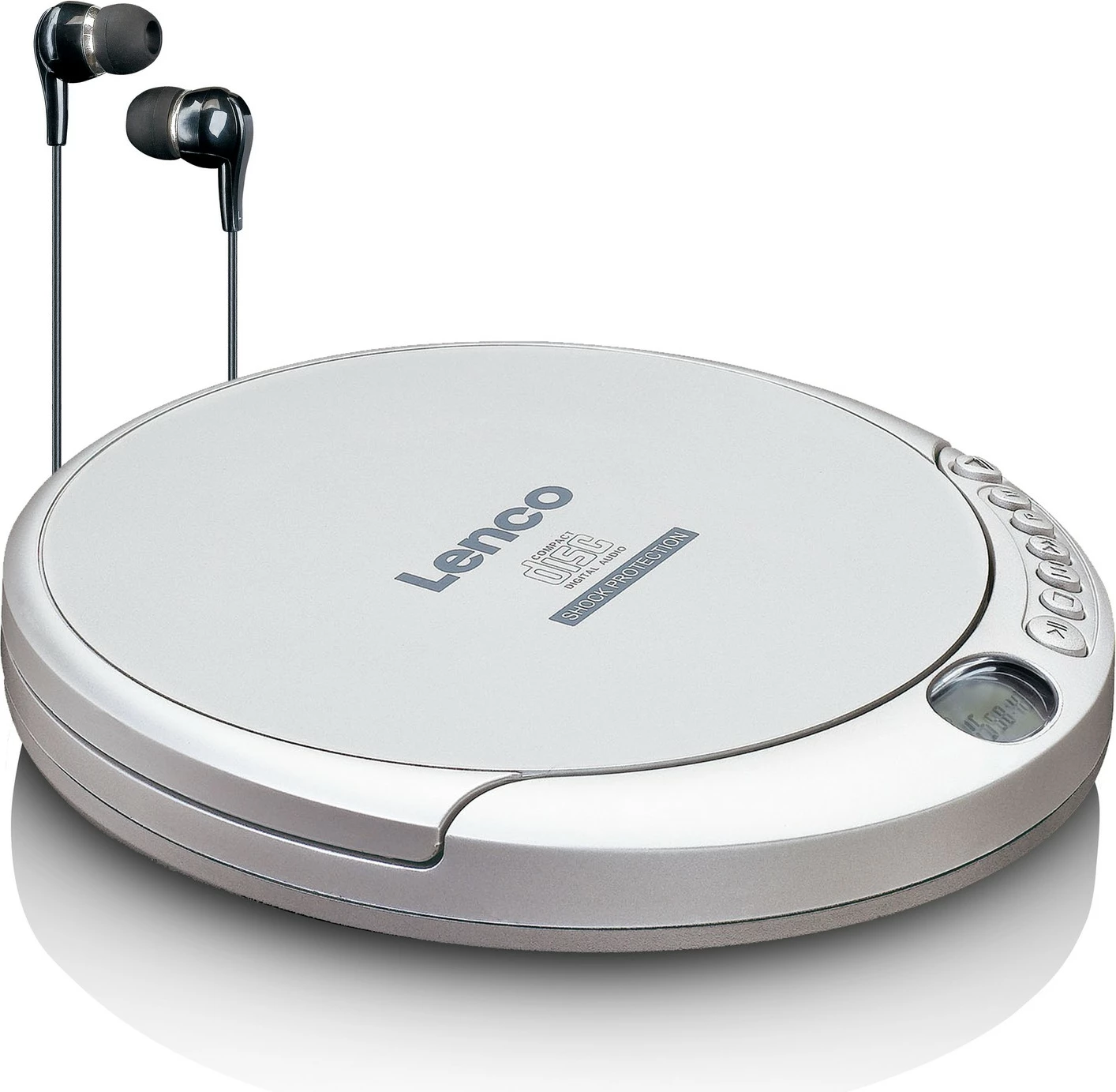 CD player Lenco CD-201, MP3, LCD, kufje, argjend