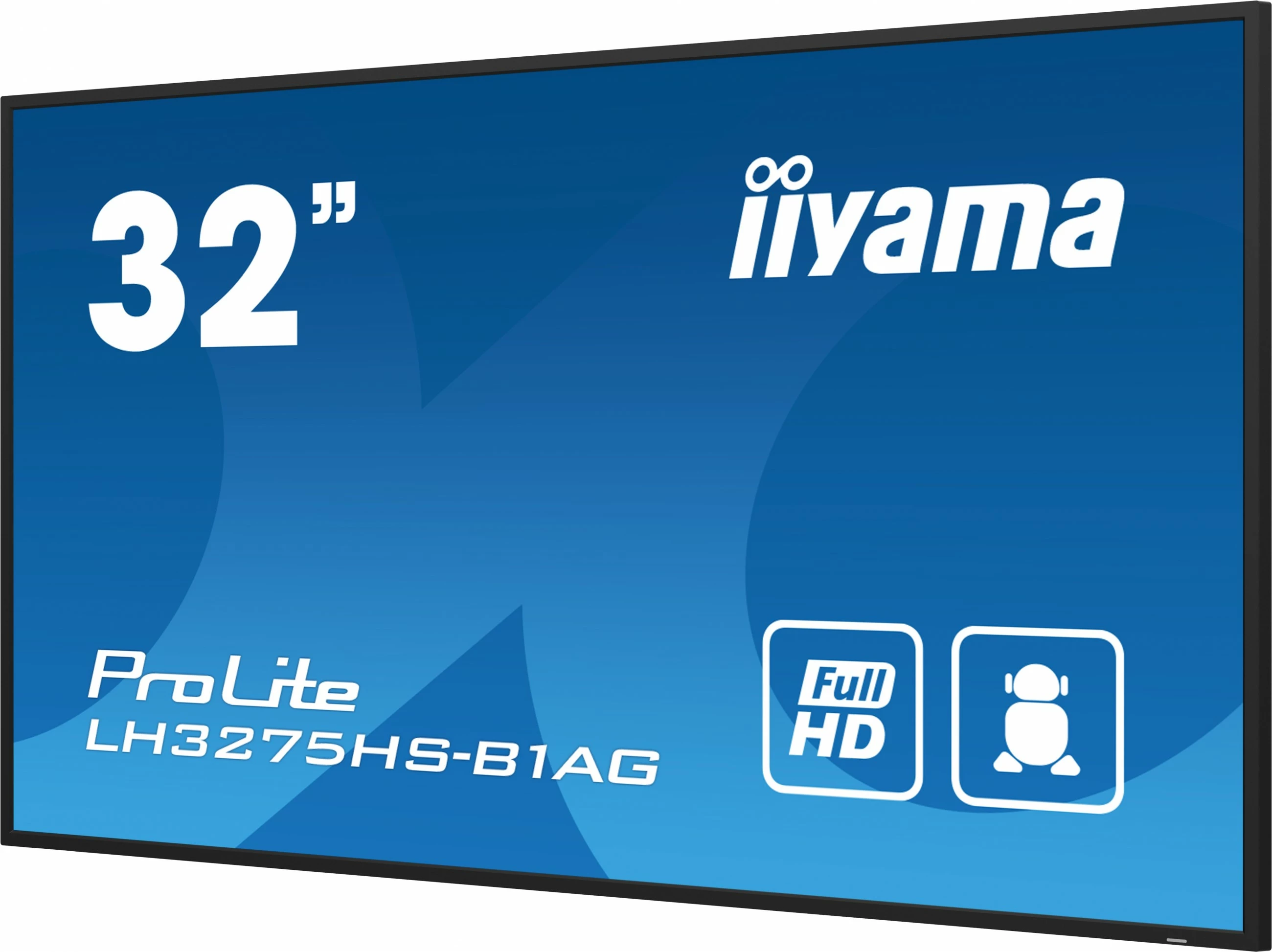 Monitor profesional iiyama LH3275HS-B1AG, 32", Full HD, Android OS, Wi-Fi, 24/7
