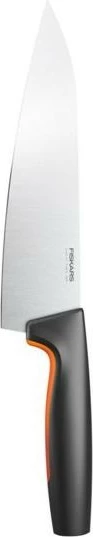 Thikë kuzhine Fiskars Functional Form 1057534, 20 cm, Inoks, E zezë/Portokalli