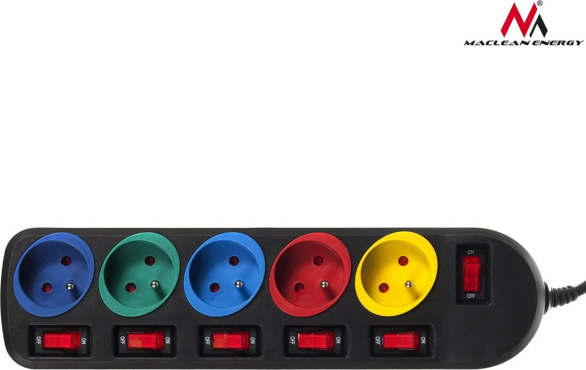 Kasë Maclean MCE204M me 5 dalje, 1.5m, shumëngjyrëshe, me çelësa individual