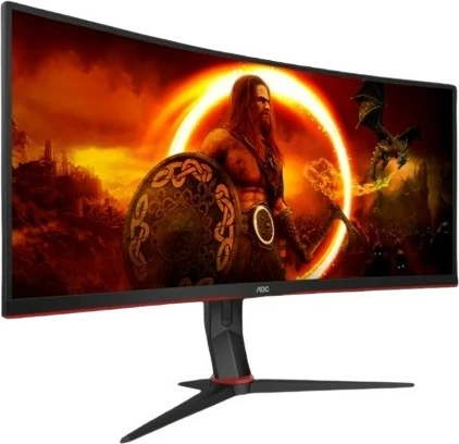 Monitor i lakuar AOC CU34G2XP/BK, 34", VA, 180Hz, WQHD, i zi