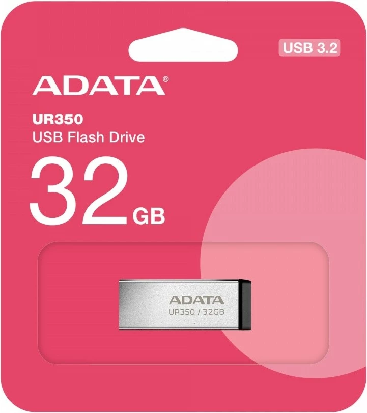 Pendrive Adata UR350, 32GB, USB 3.2 Gen1, Metal, Zi