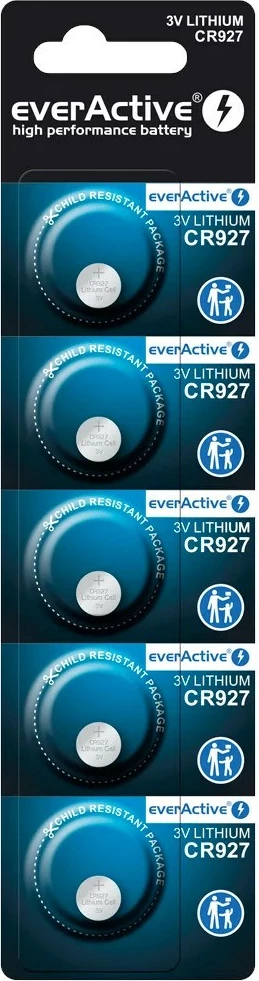 Bateri litium everActive CR927, set 5 copë
