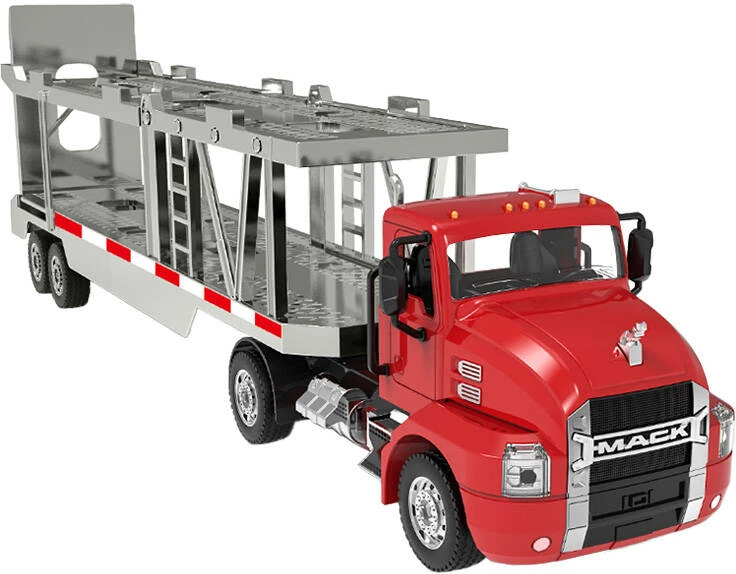 Kamion transportues lodrash me telekomandë Double Eagle E583-003, 1:26, i kuq, set me 2 makina të vogla