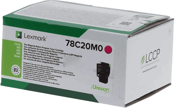 Toner Lexmark 78C20M0, rendiment 1400 faqe, Magenta