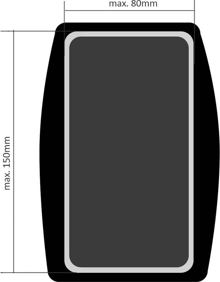 Rrip sportiv universal për telefon Maclean MC-446, i zi