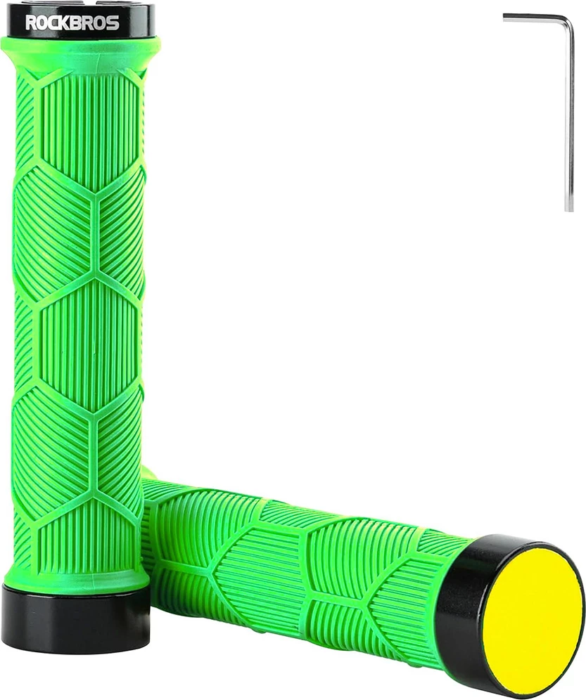 Gripa biçiklete Rockbros 40720007005 me reflektor, e gjelbër