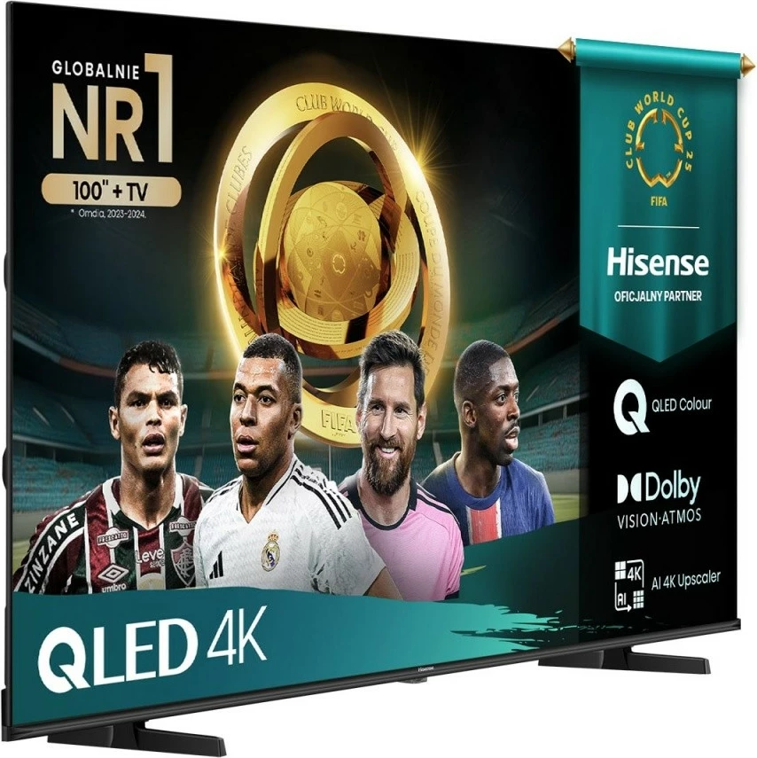 Televizor QLED, Hisense, 43E7Q, 43" 4K UHD 60Hz, Smart TV VIDAA, Dolby Vision/Atmos