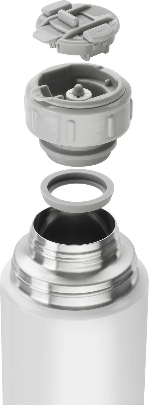 Termos Zwilling Thermo Isolierflasche me filxhan të integruar, e bardhë