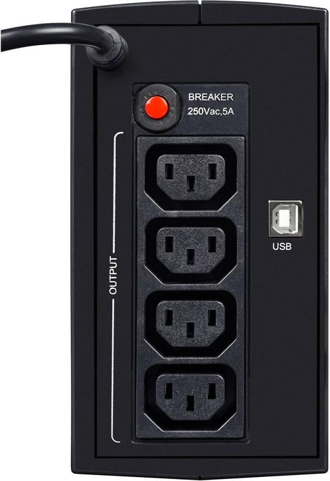 UPS EVER DUO 550 AVR USB, 550 VA, 330 W, Kule, E zezë