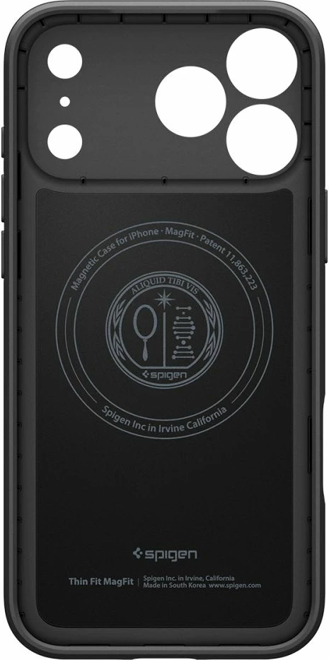 Mbështjellës Spigen Thin Fit MagSafe për iPhone 17 Pro Max, i zi