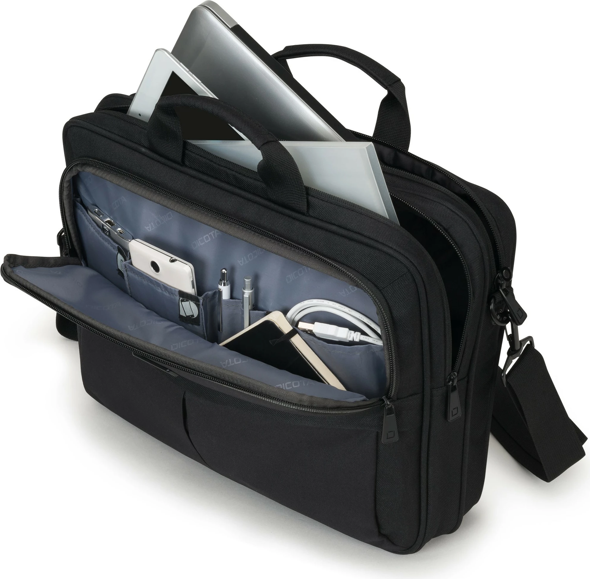 Çantë messenger DICOTA Top Traveller, 15.6", e zezë