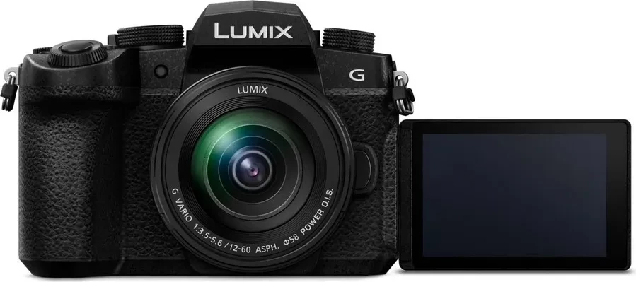 Kamerë pa pasqyrë Panasonic LUMIX G97 me objektiv VARIO 12-60mm F/3.5-5.6, e zezë