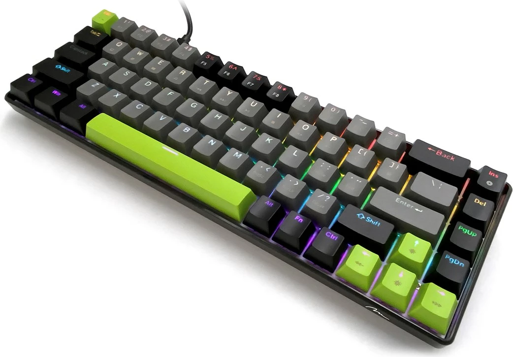 Tastierë mekanike Media tech RED CORE MX60 MT1260, 60%, me ndriçim shumëngjyrësh, e gjelbër