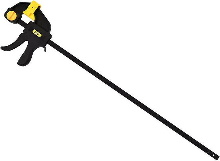 Shtrëngues Deli Tools EDL110124, 24 inç, zi/verdhë