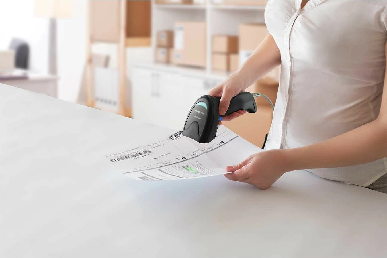 Lexues barkodash Datalogic QD2220-BKK1, 1D, LED, me kabllo, i zi