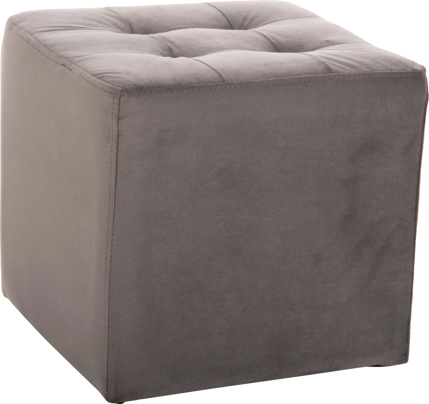 Karrige për bar PUNK, kadife gri, FH264.11, 39x39x36H cm