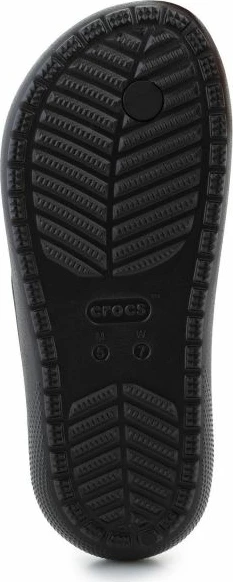 Papuqe Crocs Classic Flip V2 për meshkuj dhe femra, të zeza