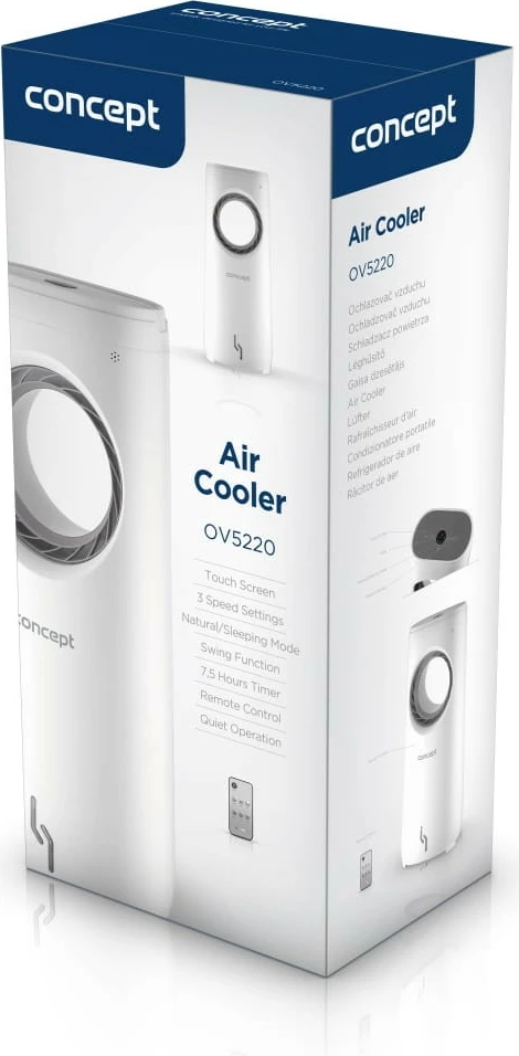 Ftohës ajri Concept OV5220, 4-në-1, 5L, Gri/Bardhë