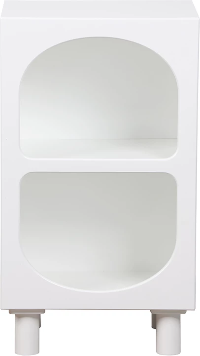 Raft nate Emersi MDF ngjyrë bardhë 40x32x70cm