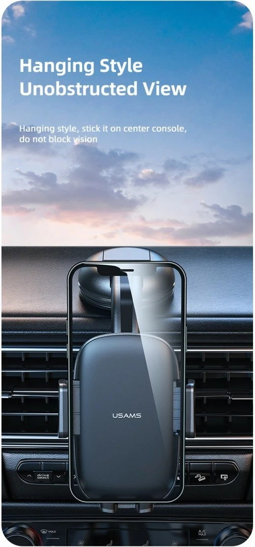 Mbajtës telefoni për veturë USAMS US-ZJ063, i zi