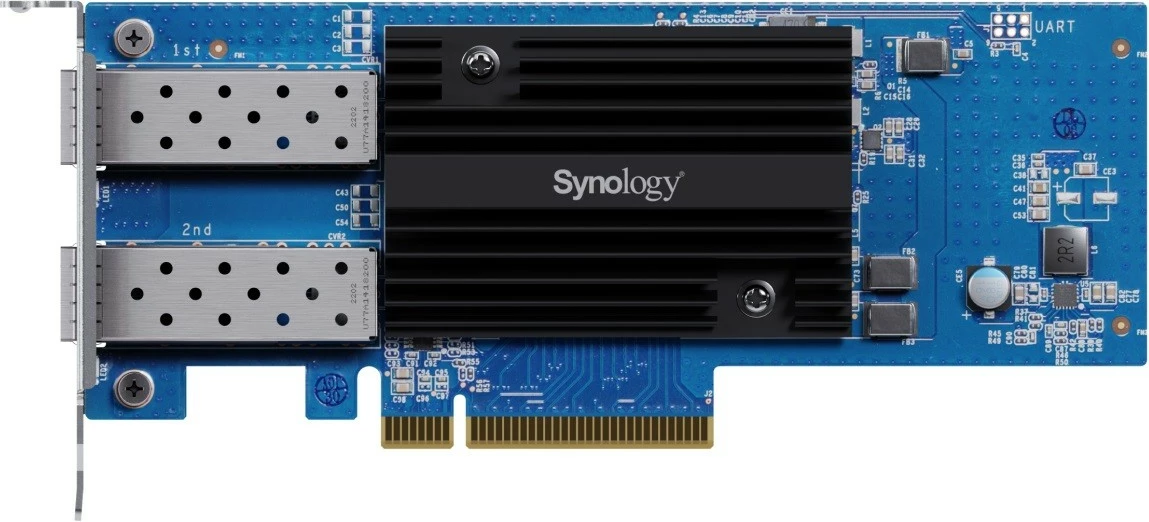 Kartë rrjeti Synology E25G30-F2, Dual-port 25GbE, PCIe 3.0 x8, për servera, Blu