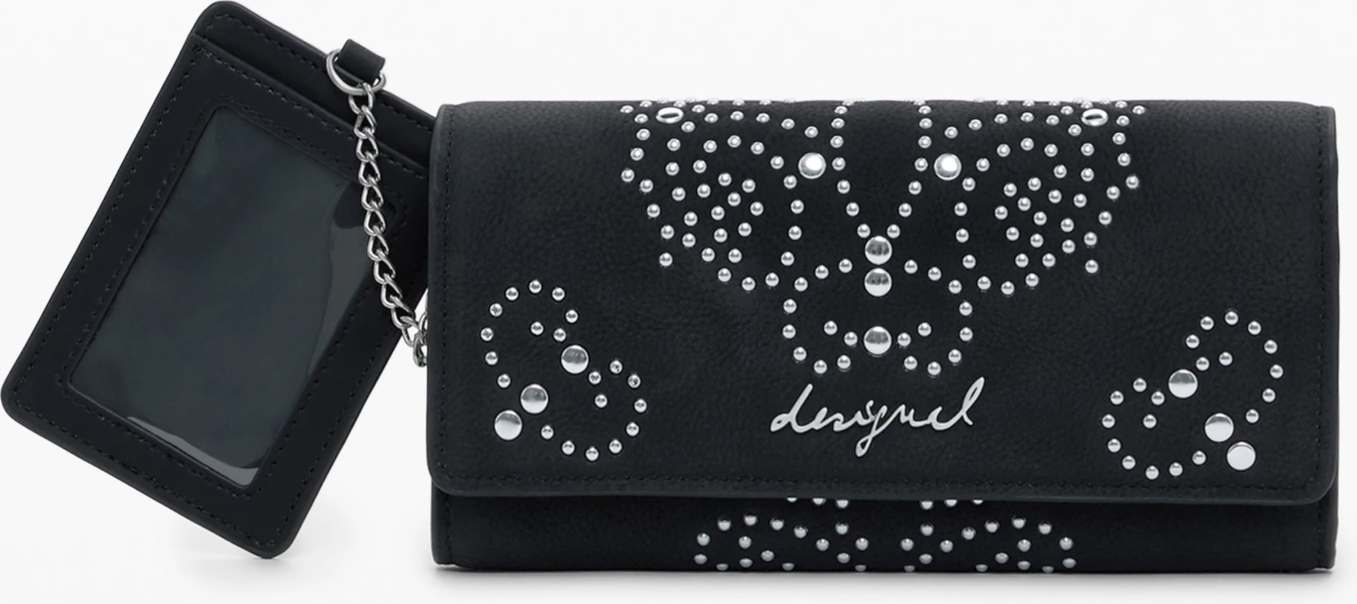 portofol DESIGUAL Mariona Poker Face femra, i zi