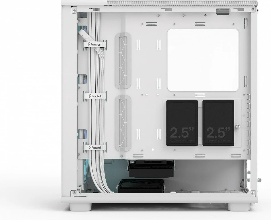 Kasë Fractal Design Epoch White TG RGB Clear Tint, Midi Tower, ATX, e bardhë