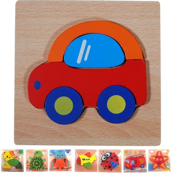 Puzzle druri edukativ NEXT 15x15cm, 8 dizajne