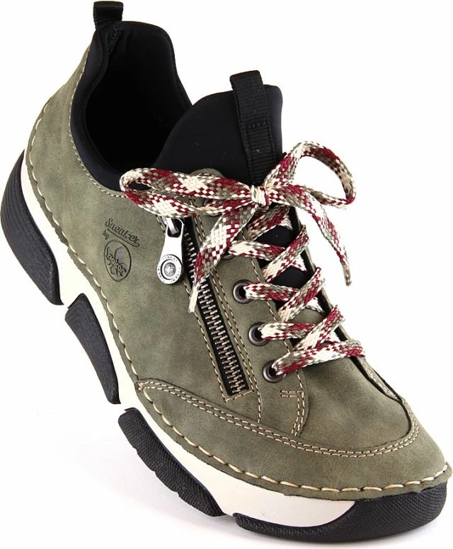 Këpucë të rehatshme Rieker për femra, të gjelbërta