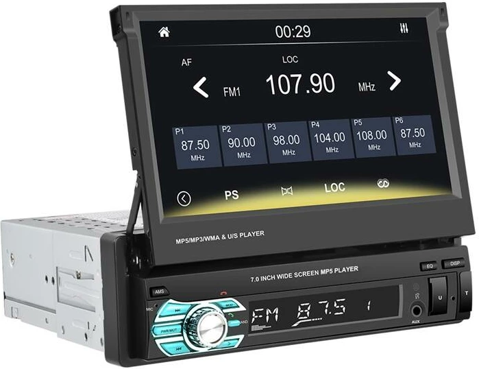 Monitor makine Podofo A3503, 7 inç, CarPlay & Android Auto, Ekran me prekje