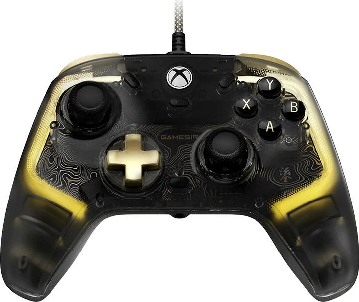 Gamepad GameSir K1 Flux me kabllo, për Xbox/PC, Transparent me LED
