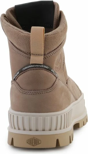 Atlete të larta për femra Palladium Pallashock HI SNK, ngjyrë kafe me krem