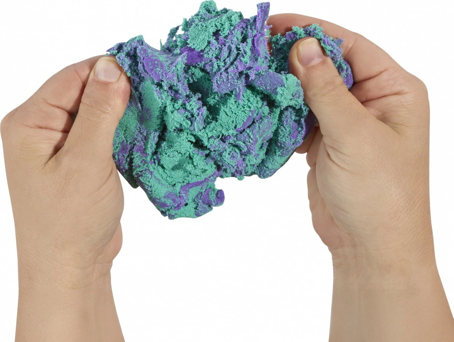 Set lodrash krijuese MGA Wonder Factory Never Dry, brumë & rërë kinetike, vjollcë/turkuaz