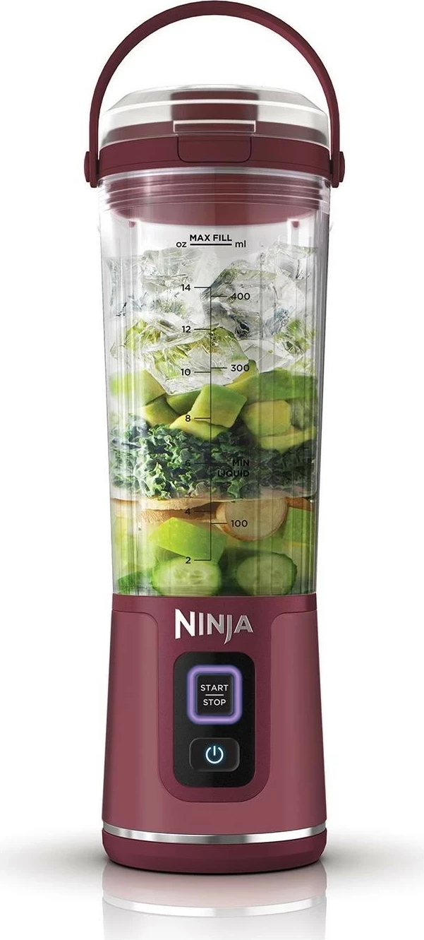 Blender portabel Ninja BC151, 0.53L, USB-C, i kuq