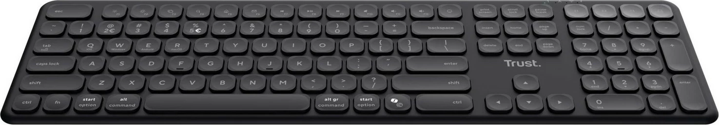 Tastierë Trust VAIYA wireless, US, e zezë