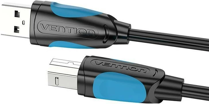 Kabëll Vention USB-A/USB-B, 5m, zi-kaltër