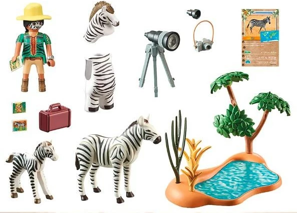 Set figurash Playmobil Wiltopia 71295 Safari Trip me fotografe kafshësh, plastikë