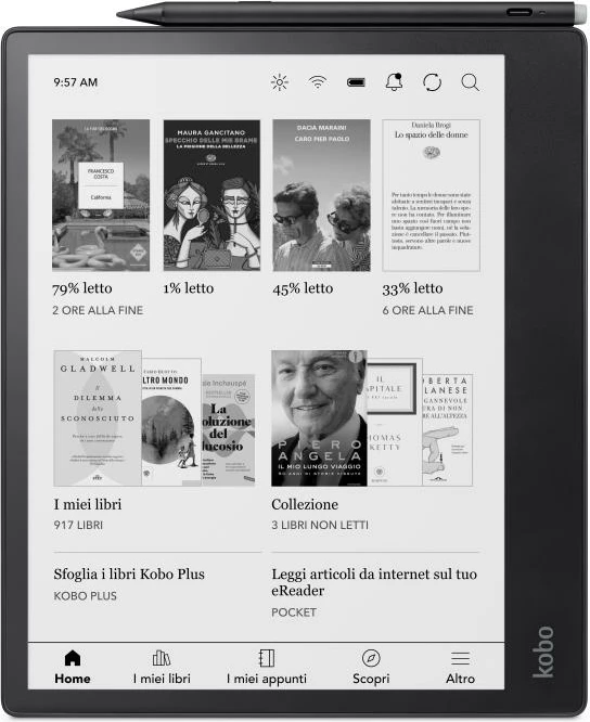 Lexues elektronik, Kobo Elipsa 2E N605-KU-BK-K-BU 32GB, i zi, paketë me Stylus