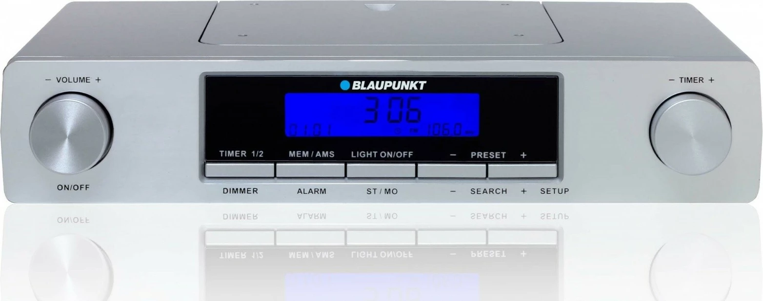 Radio kuzhine Blaupunkt KR12SL, FM, orë, alarm, timer, argjendtë