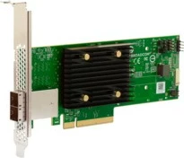Kartë zgjerimi Broadcom 9500-8e, PCIe Gen 4.0, 2 porta mini-SAS HD, Full-height/Low-profile, green grey