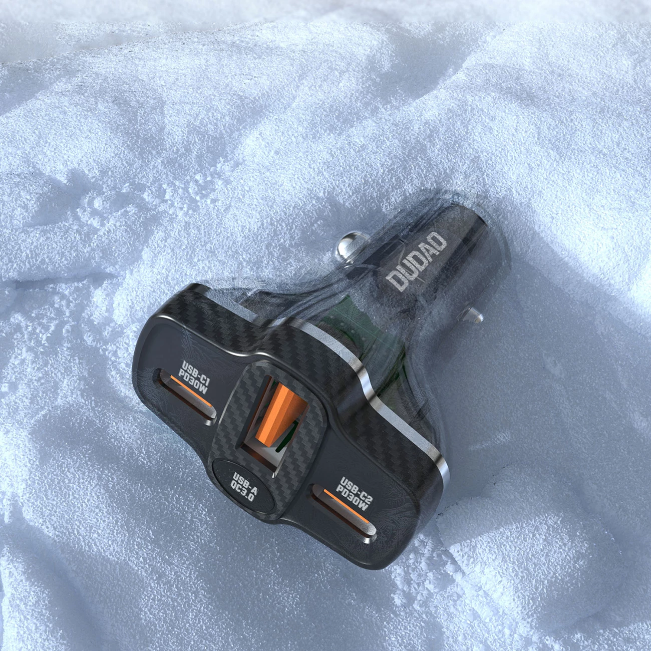 Karikues veture Dudao R78, 78W, 2xUSB-A QC, USB-C PD, i zi