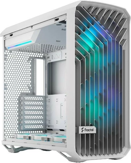Kasë Fractal Design Torrent White RGB TG Clear Tint, Midi Tower, Tempered Glass, e bardhë