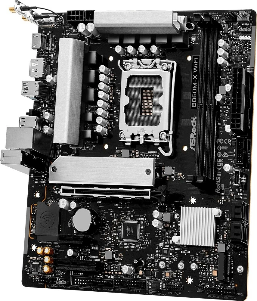 Pllakë amë ASRock B860M-X WiFi, micro ATX, Socket 1851, 128 GB, e zezë