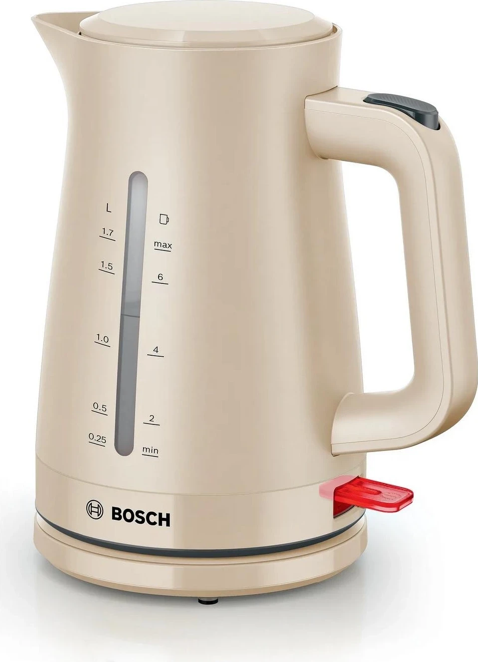 Çajnik Bosch TWK3M127, 1.7 litra, bezhë