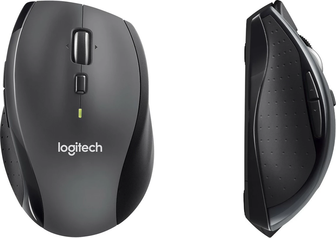Maus Logitech Marathon M705, Djathtas, Optik, RF Wireless, 1000 DPI, Ngjyrë Qymyr