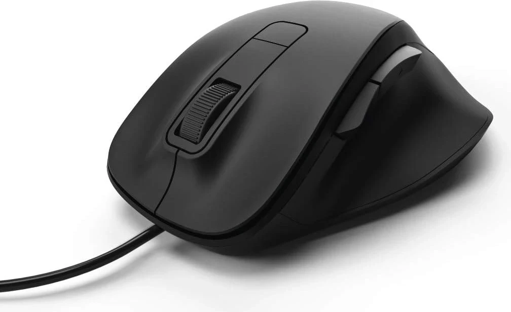 Mausi ergonomik Hama MC-500, me tela, zi