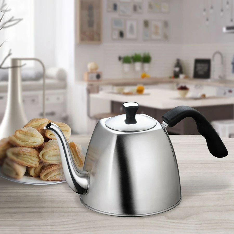 Çajnik Feel-Maestro MR-1333-TEA, 1.1L, çelik inox, i zi/argjendtë